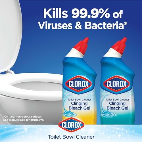 Clorox Clinging Bleach Gel Toilet Cleaner - Ocean Mist Duo