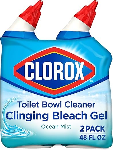 Clorox Clinging Bleach Gel Toilet Cleaner - Ocean Mist Duo