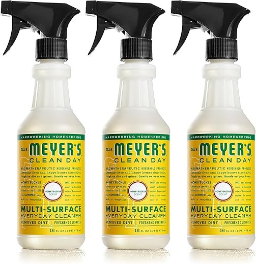 Mrs. Meyer's Honeysuckle All-Purpose Cleaner Spray (Pack of 3)