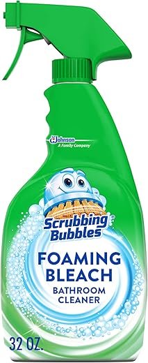 Scrubbing Bubbles Foaming Bleach: Powerful Bathroom Cleaner 32 oz