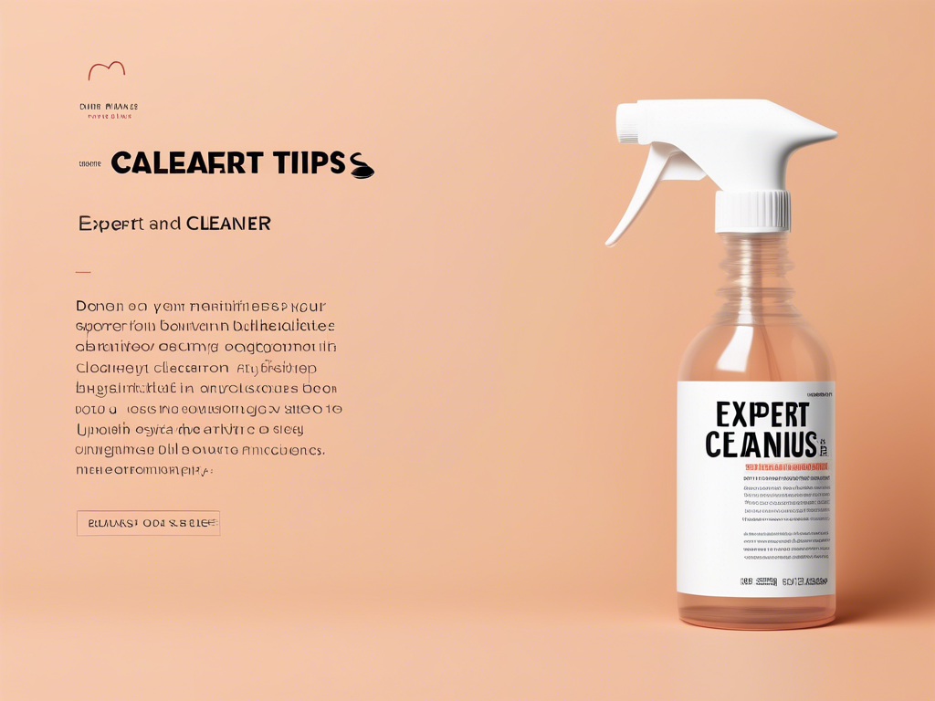 Expert Tips on Maintaining Your Cleaner Spray Bottle for Longevity